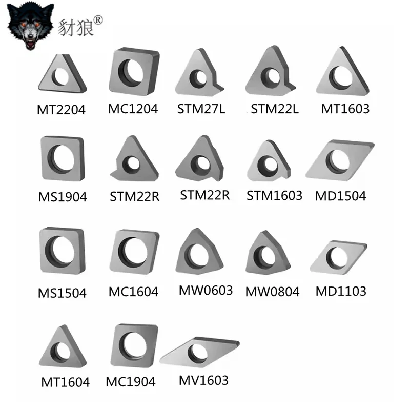 

10PCS Advanced Carbide CNC Tungsten Steel Tool Base MT1603 MT2204 STM1603 MW0804 MD1103 MD1504 MD1506 MS1204 MC1204 MV1603