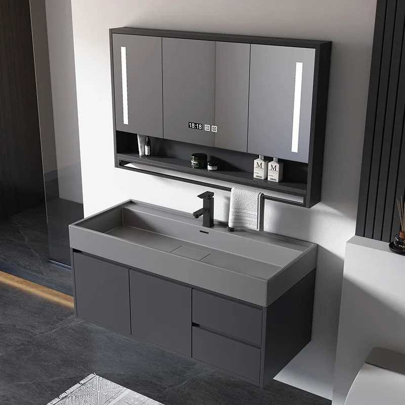 Washbasin Combination Bathroom Cabinets Light Luxury Modern Intelligent Mirror Bathroom Cabinets Home Storage Furniture Kast JTB 1 Washbasin Combination Bathroom Cabinets Light Luxury Modern Intelligent Mirror Bathroom Cabinets Home Storage Furniture Kast JTB 1