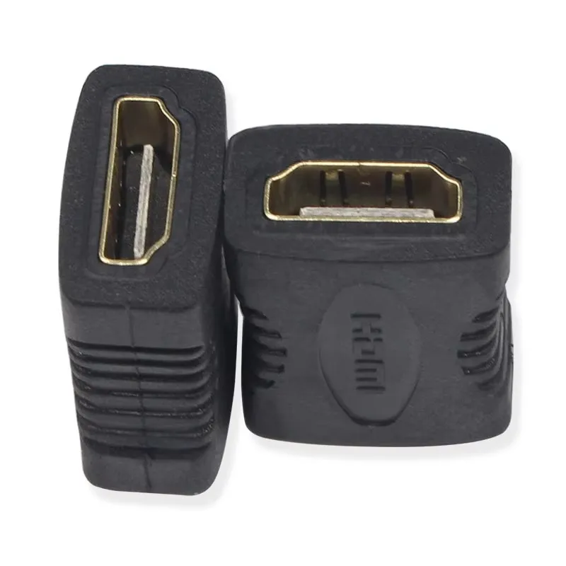 2 pieces HDMI female to female adapter coupler connector converter for HDTV 1080P HDMI adapter