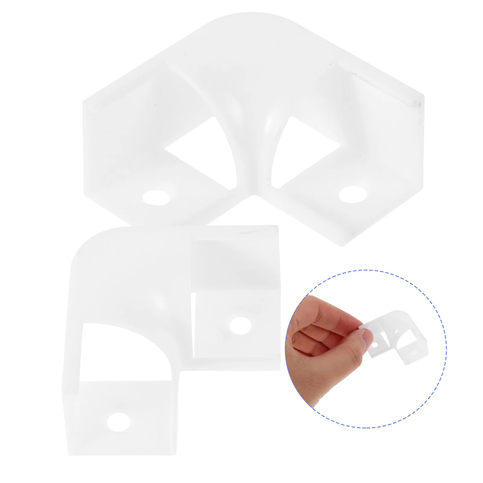 

10pcs Plastic Corner Connectors For Led Strip Lights 90 Degree Shell Channels L Shape Light Corners Strip Lamp End Channels Easy