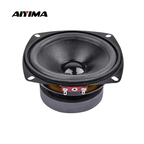 AIYIMA, 1 Uds., altavoz Subwoofer de Audio de 4 pulgadas, 50 W, 8 ohm, altavoz de graves de rango medio para ordenador para sistema de sonido de cine en casa