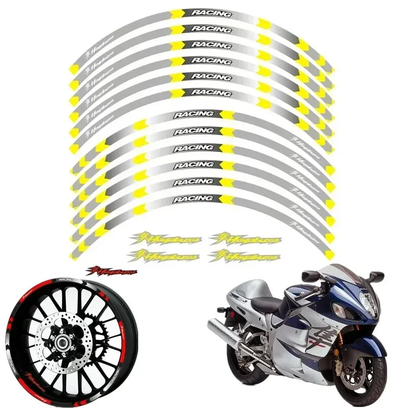 For Suzuki Hayabusa GSXR 1300 Moto Parts Contour Wheel Decoration Decal Sticker - C