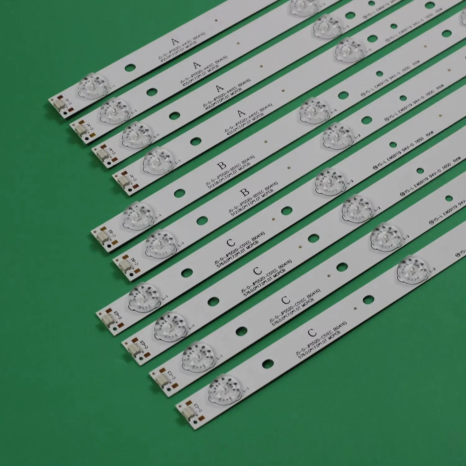 

LED backlight strip for AKAI AKTV551 AKTV5512TS JS-D-JP5520-A41EC B51EC C51EC (60416) MS-L0956-L M R YS_LE469119