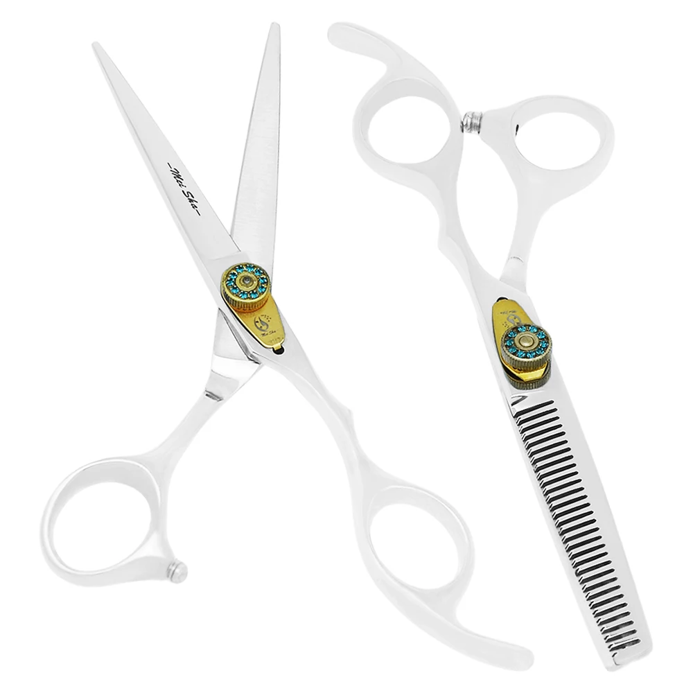 

6.0 Inch Barbers Professional Cutting Scissors Thinning Shears Human Hair Cut Shears Hairdressing Beauty Scissors JP440C A0087A