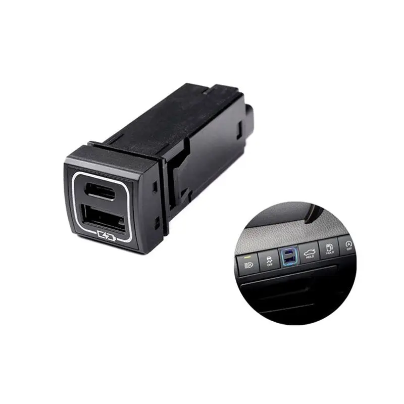AEA7-For Toyota Land Cruiser 250 Prado LC250 FJ250 2024 2025 Car USB+QC3.0 Quick Interior Accessories