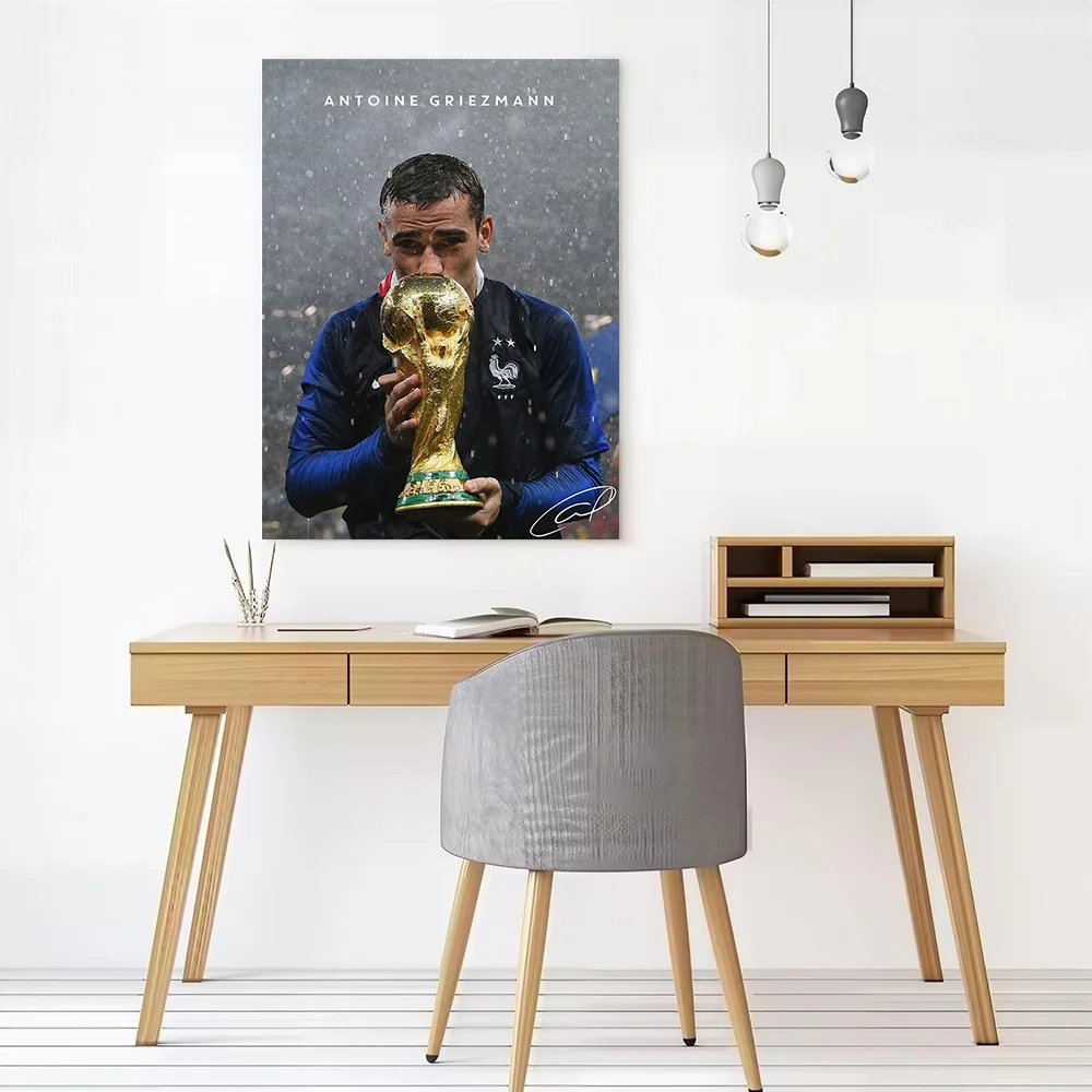 Antoine Griezmann Canvas Poster Customizable Printed Canvas Painting Wall Art for Fans Living Room Decorations Wand Deko Arts