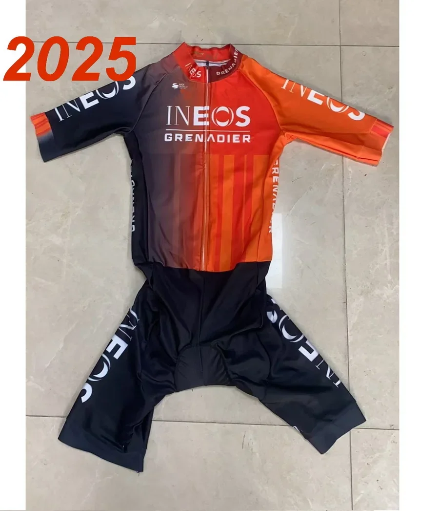 LASER CUT Skinsuit 2025 INEOS Grenadier TEAM Bodysuit SHORT Cycling Jersey Bike Clothing Maillot Ropa Ciclismo