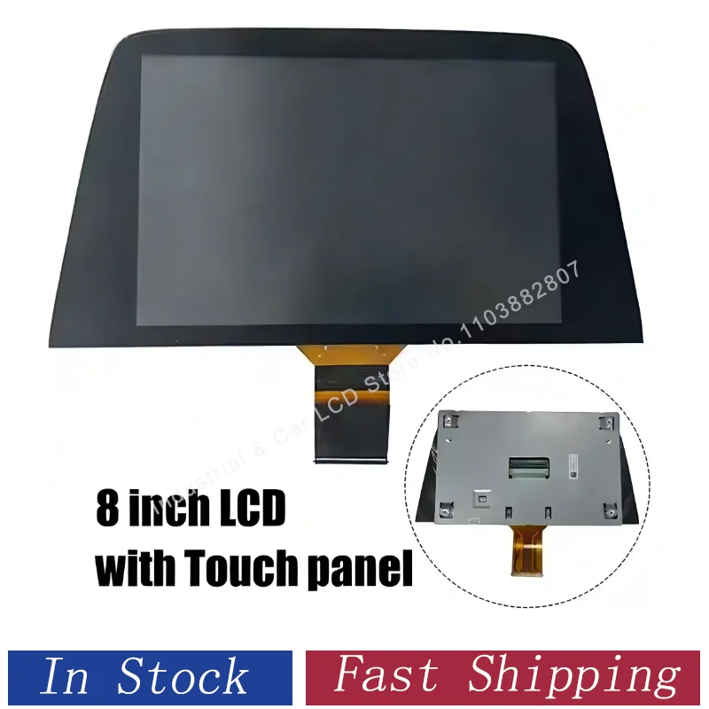 Opel-Vauxhall Astra K 자동차 GPS Navigaiton LCD 교체 용 기존 새 8 인치 LCD 터치 스크린 패널 LQ080Y5DZ0 LQ08…