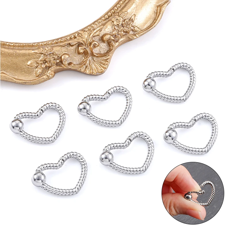 

Stainless Steel Clasp Twist Heart For Jewelry Making Supplies Handmade DIY Necklaces Bracelets Keychain Accessories Materials
