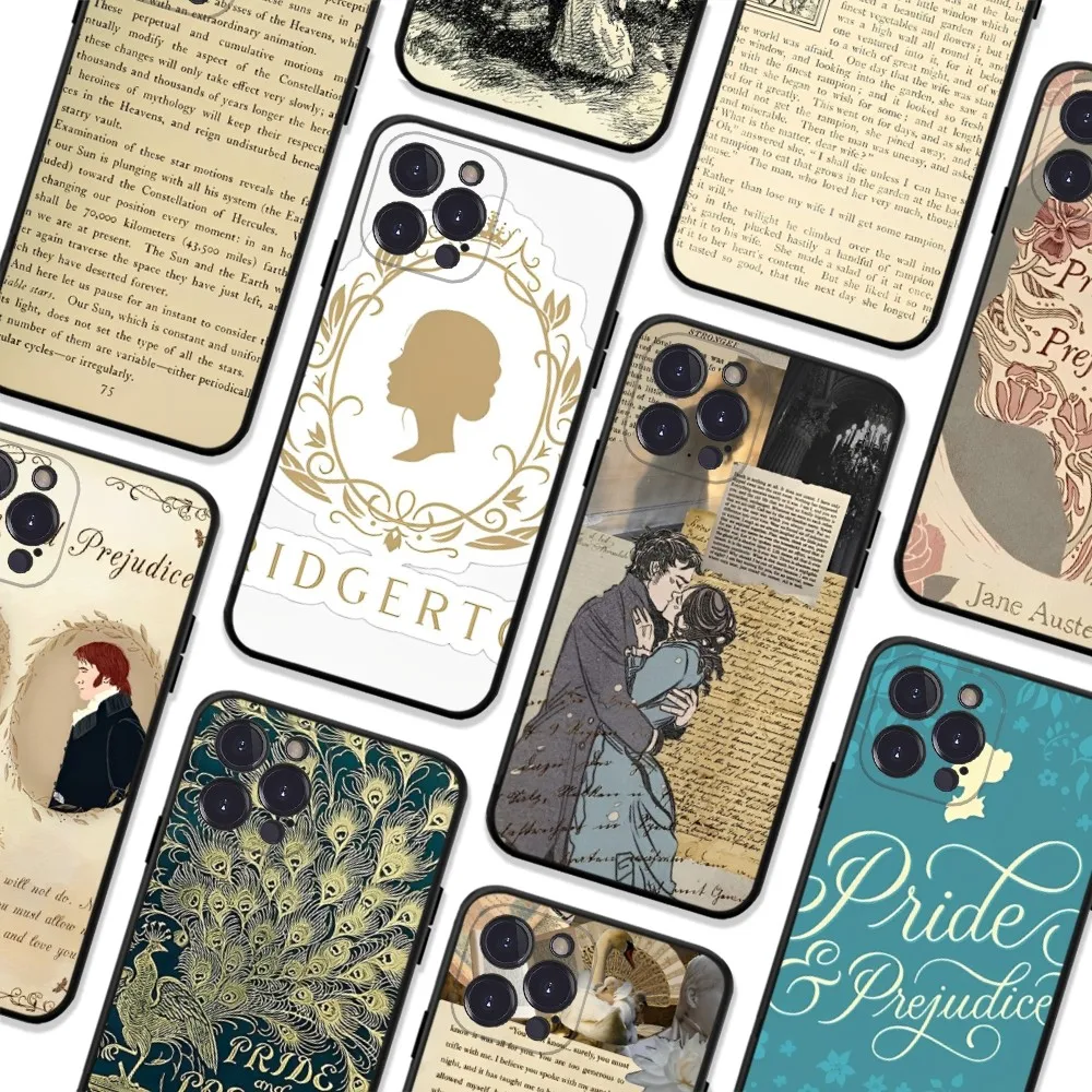 Pride And Prejudice Jane Austen Phone Case For iPhone 6 7 8 Plus 11 12 13 14 Pro SE 2020 MAX Mini X XS XR Back Funda Cover