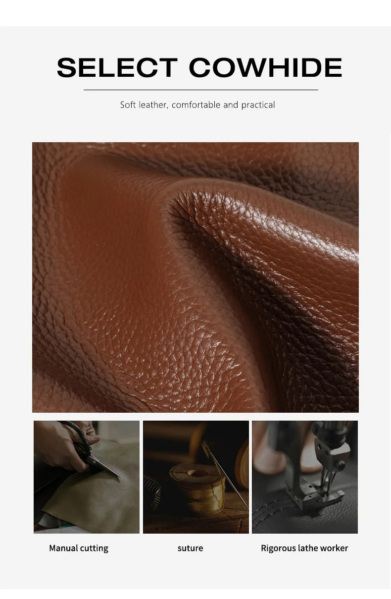 Echtleder-Rucksack für Damen, Kompakte Diebstahlsichere Umhängetasche mit Obergriff, Perfekt für Büro, Reisen & Alltag – Detail 7