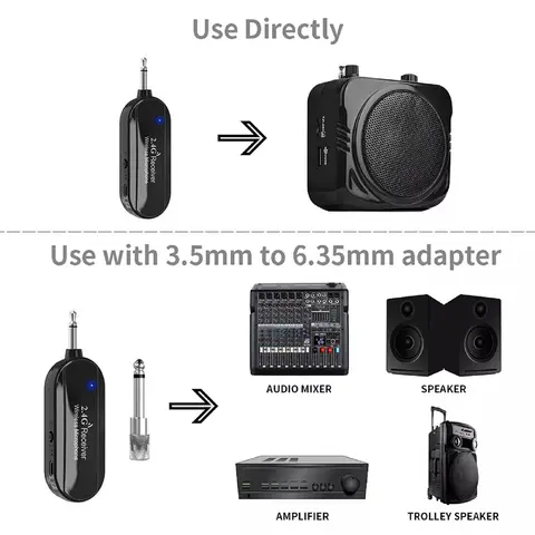 2.4G Headset Trådlös Mikrofon Kit Sändare med Mottagare för Röstförstärkare Högtalare Undervisning Scenguide 10 best sales trådlös headsetmikrofon - №3