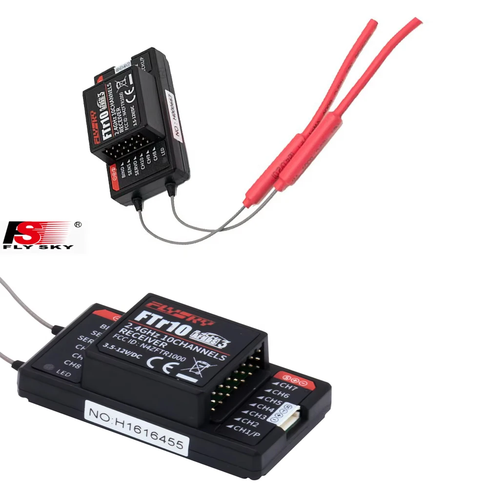 

FS-FTr10 FTr16S receiver fixed wing glider multi axis vehicle and vessel bidirectional feedback ten way suitable for PL18 NB4