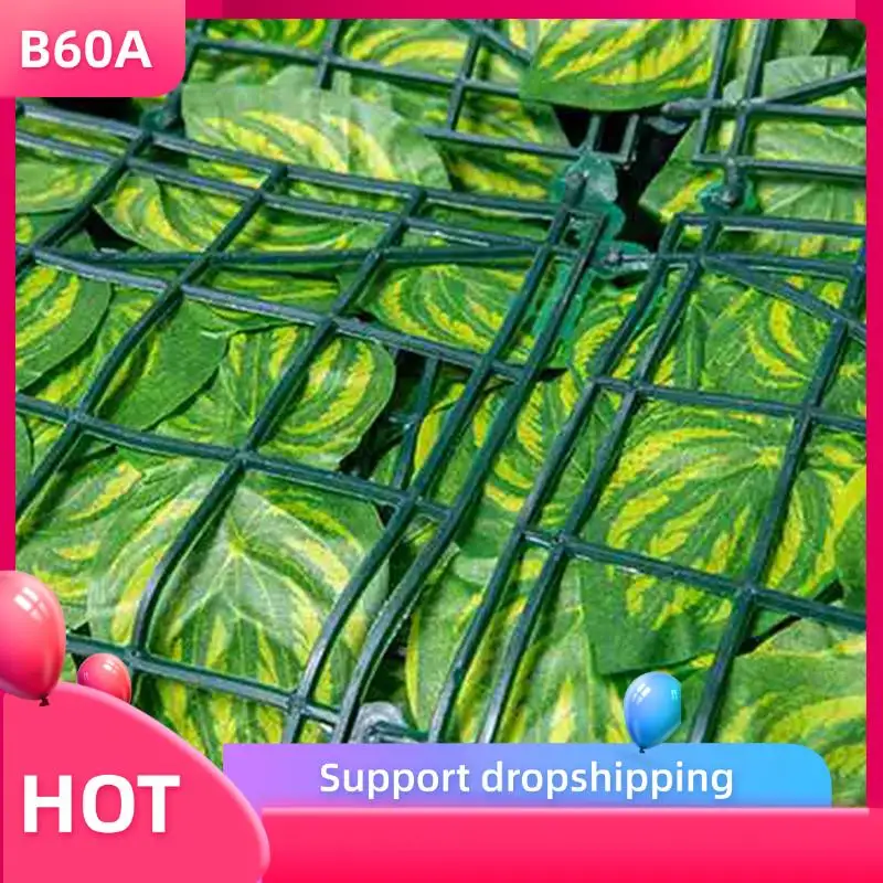 

B60A 6X 0.5X3 Meter Wall Plant Fence Leaves Artificial Faux Ivy Leaf Privacy Fence Screen Decor Panels Hedge