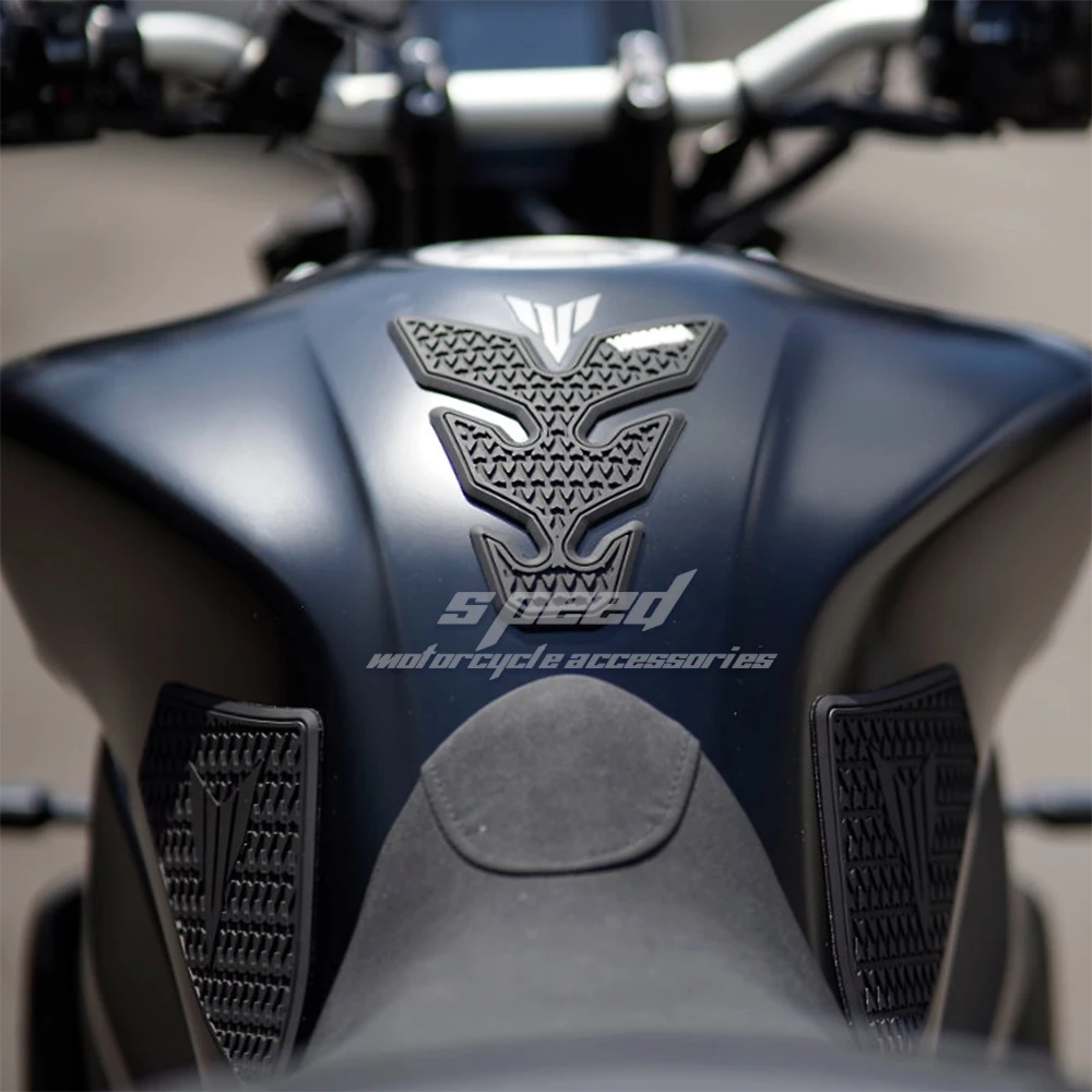 Rubber Sticker For YAMAHA MT-09 MT09 SP 2024 2025 Motorcycle Side Tank Pad Anti Scratch Stickers