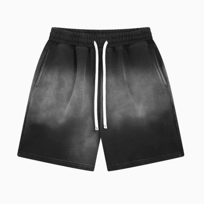 

Custom High Street Vintage Washed Gradient Shorts Trendy Washed Loose Casual Sports Five-Point Shorts