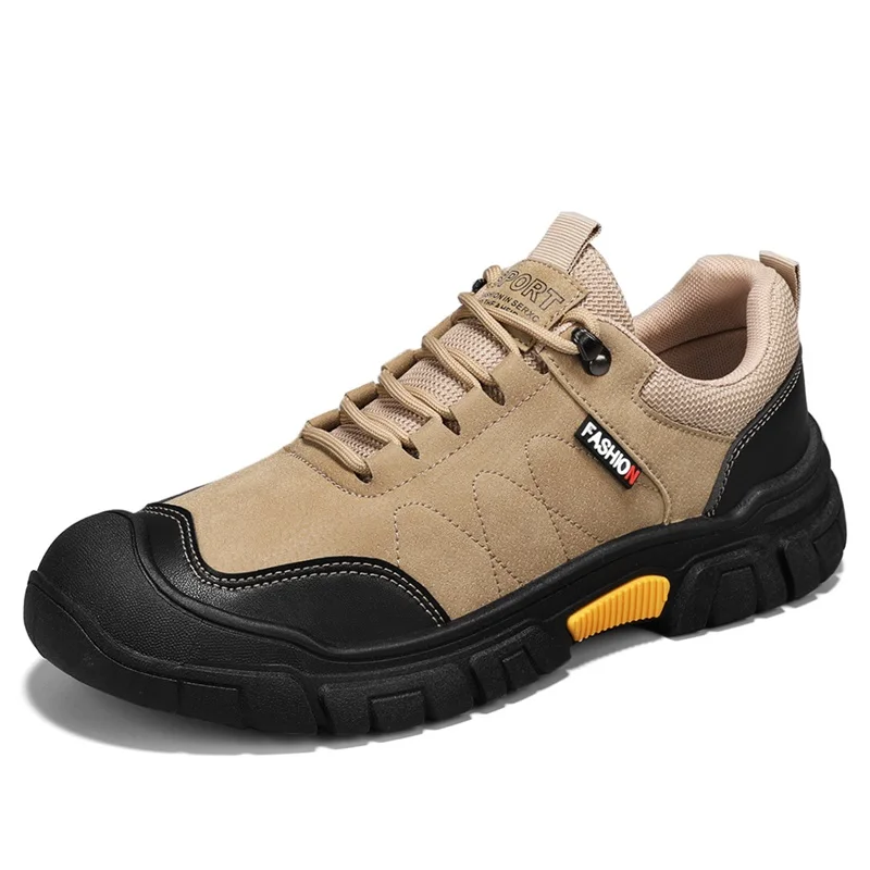 Zapatos de senderismo para hombre 2025, gran oferta, zapatos de Trekking para hombre, zapatillas transpirables antideslizantes para caminar, zapatos de escalada para hombre, deporte al aire libre de cuero