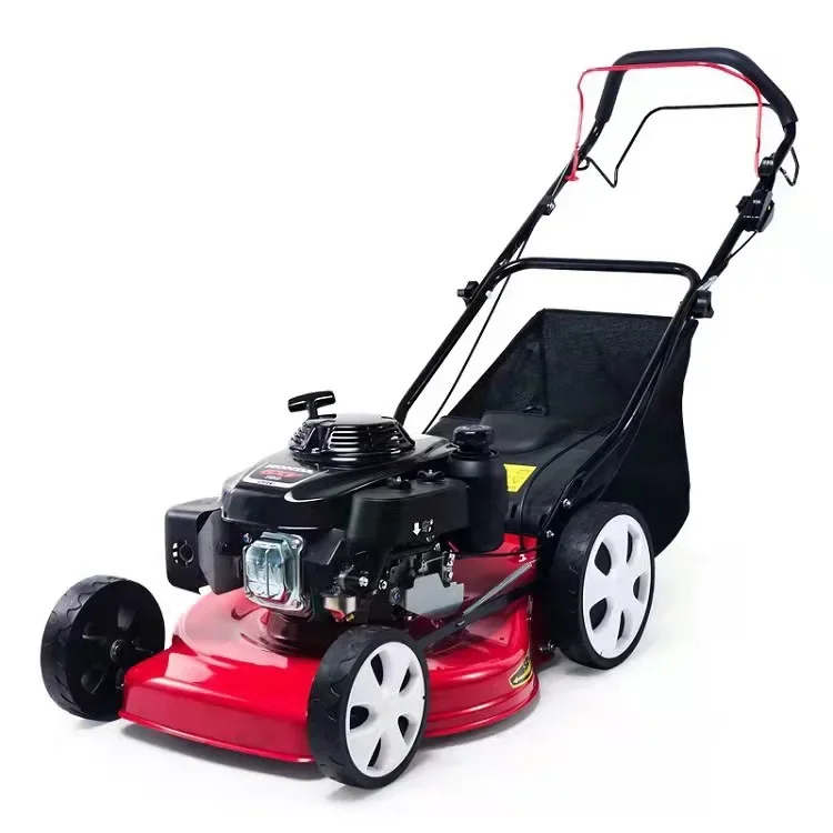 Four stroke lawn mower  6 horsepower high power engine  BT engine  farm lawn gasoline lawn mower