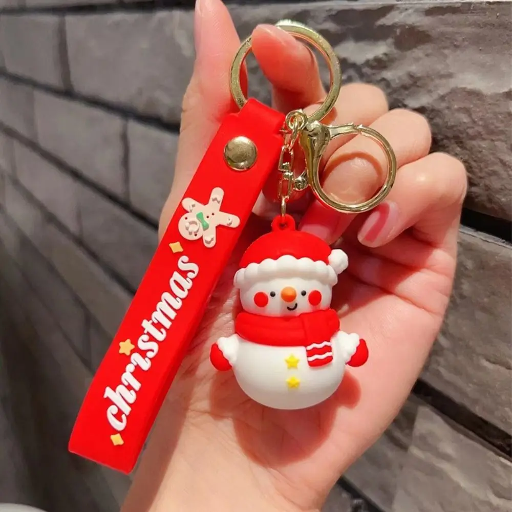

Santa Claus Key Holder Bag Ornaments Great Gifts Christmas Series Keychain 3D Doll Keychain New Year Keychain Car Keys Ring