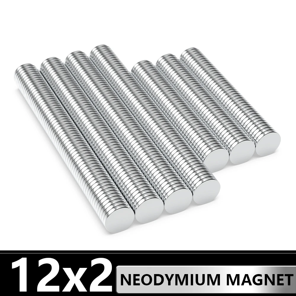 5~500Pcs Round Magnet 12x2 Permanent NdFeB Super Strong Powerful Magnets imans N35 12mm x 2mm Neodymium Magnetic