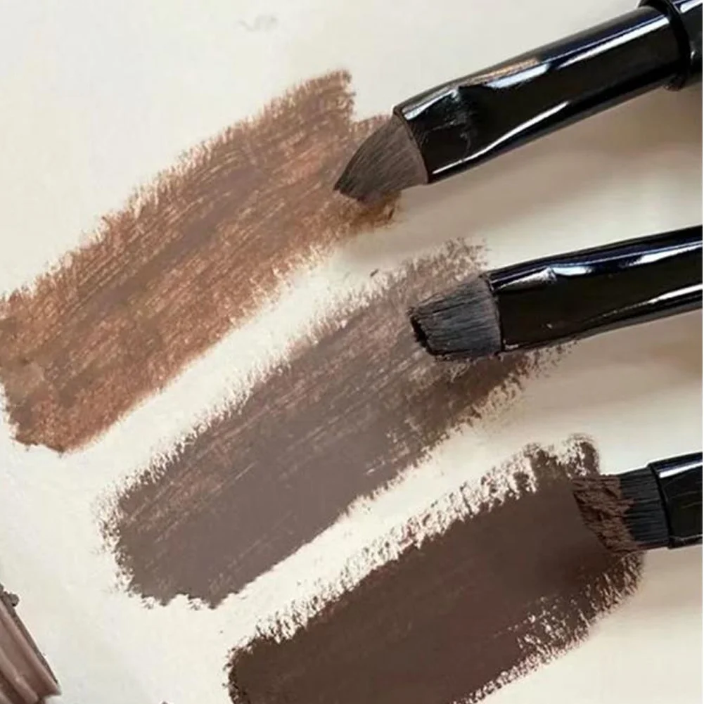 جل حواجب مزدوج الأطراف، مقاوم للماء، مقاوم للعرق والتلطخ، قلم حواجب مع فرشاة #4