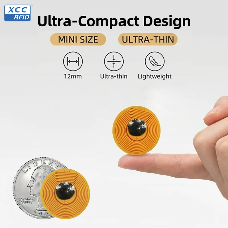 

NFC-метки NTAG213: перезаписываемые, водонепроницаемые, термостойкие наклейки, совместимые с устройствами с поддержкой NFC для управления и управления доступом.