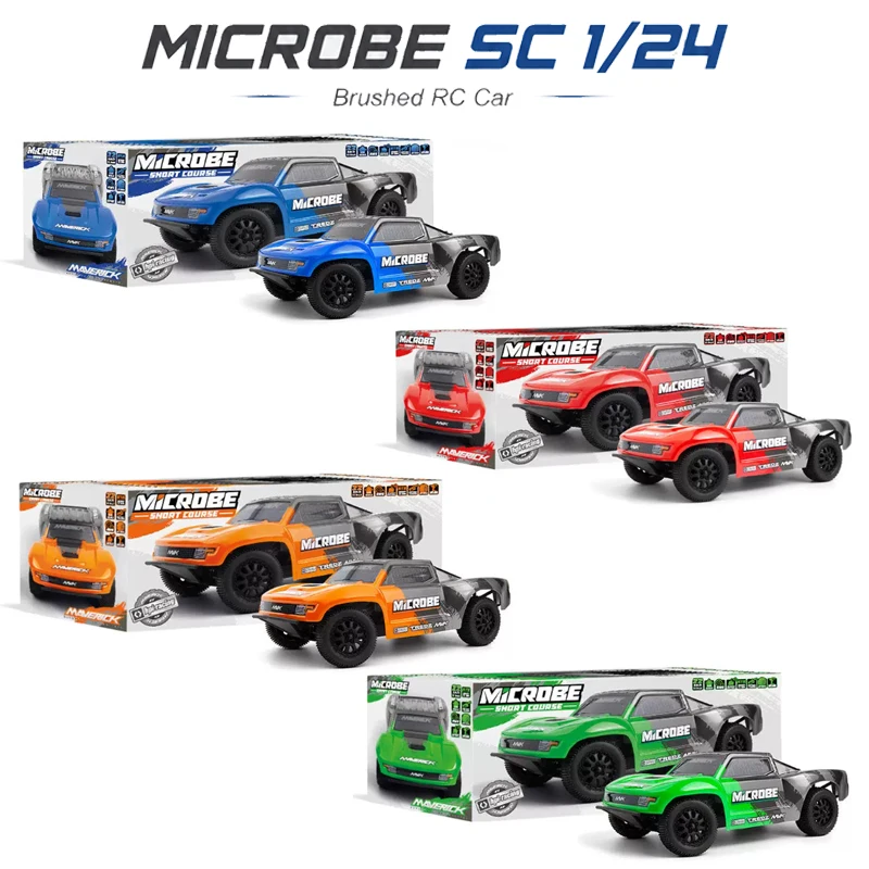 HPI Maverick MICROBE SC 1/24 scale brushed remote control electric two wheel drive short truck off-road vehicle RC adult toy RTR