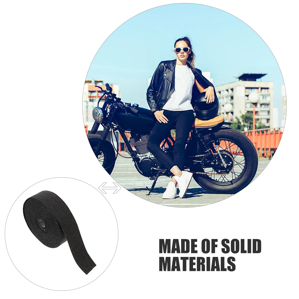 

Автомобильная лента для выхлопных газов, высокостойкая лента, изоляционная пленка для труб мотоцикла, рулон, практичный рулон выхлопных газов