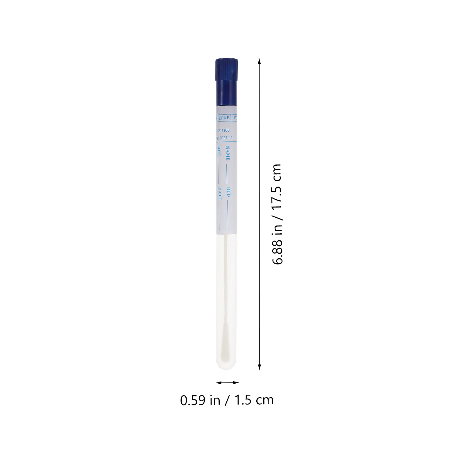 Hospital Sampling Swab Supply Acessório, Garganta Branca, Oral, Faringe, Portátil, 50 Conjuntos