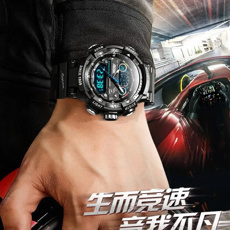 Disney For Mens Watch F1 Racing Dial Dual Display WristWatches Male Multi Function Ferrari Lamborghini Darth Repeater New Clock