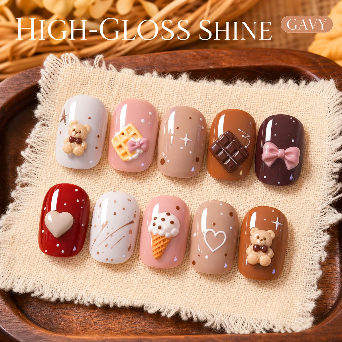 ชุดยาทาเล็บเจล 6 สี โทนสีกาแฟแ - Sugar Scrub Coffee บทวิจารณ์และราคา