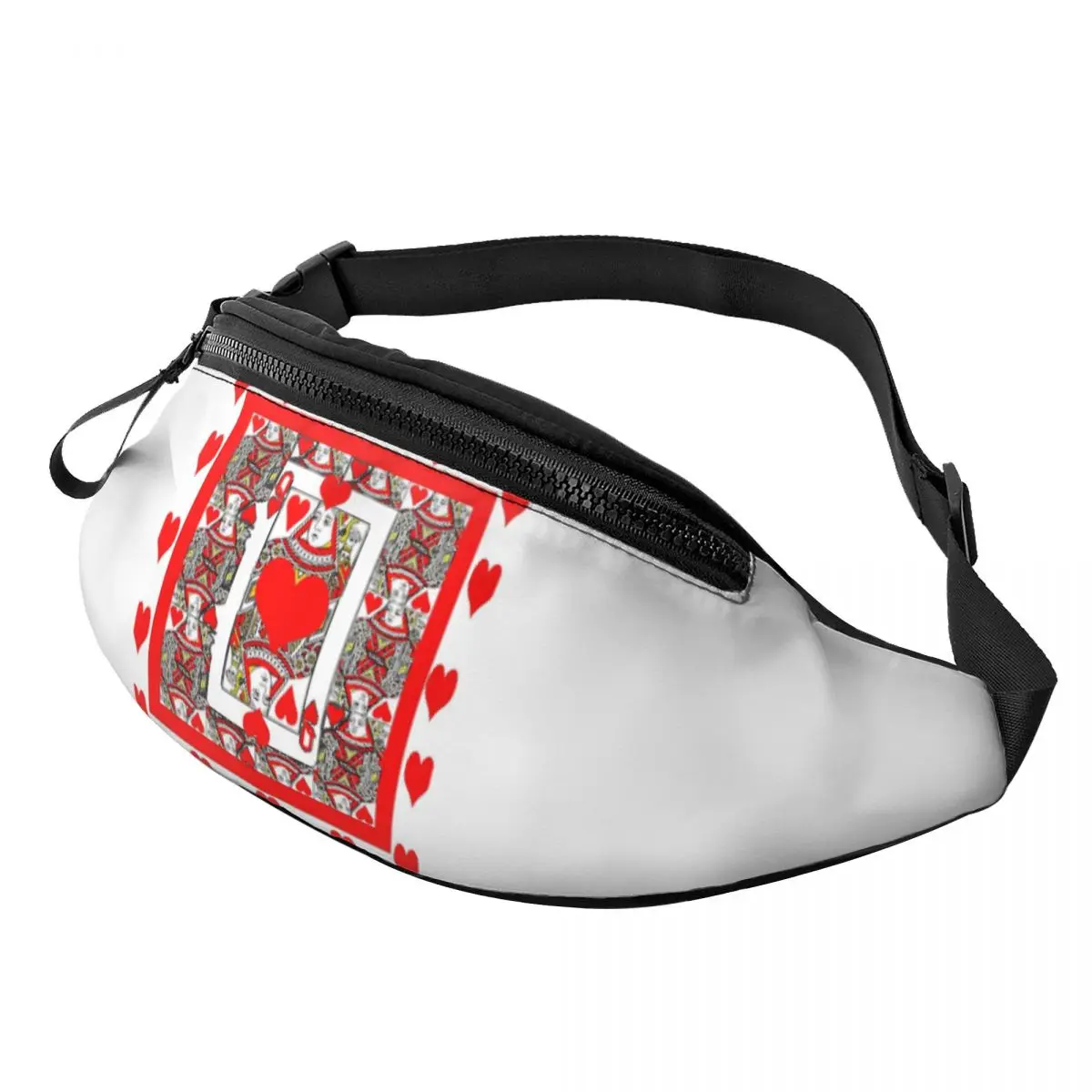 Queen Of Hearts Waist Bag for Women Men Crossbody Fanny Pack Running Phone Money Pouch