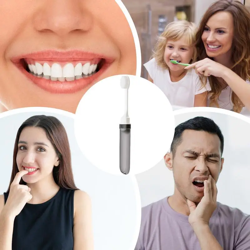 Portable Compact Folding Toothbrush Perfect For Travel Camping And Hiking Easy Take Efficient Teeth Brush Oral Care random color