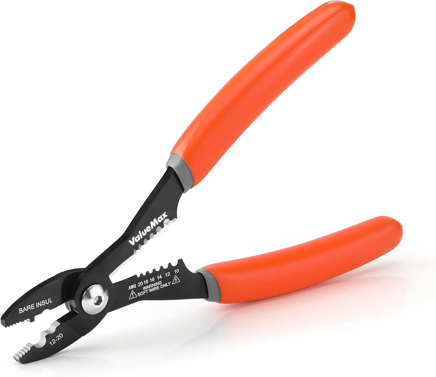 

4-in-1 Wire Stripper Tool, Heavy Duty Electrician Pliers for Stripping, Cutting, Crimping, 10-20 AWG, Multipurpose DIY Tool
