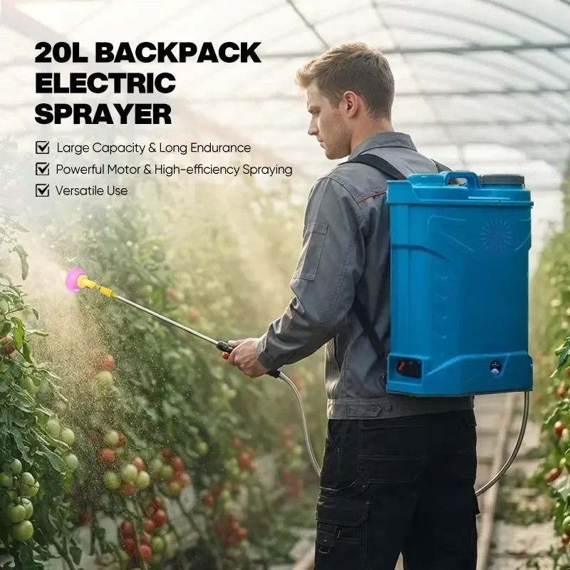 16L 20L Capacity Backpack Knapsack Automatic Agricultural Power Sprayer 2 in 1battery Electric Sprayers With Pump