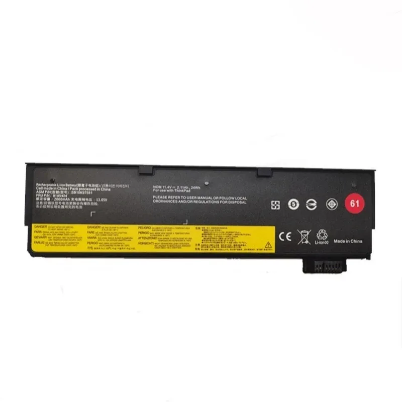 Upgrade 24Wh 48Wh 11.4V T470 Rechargeable Battery for Lenovo ThinkPad T470 T480 T570 T580 P51S P52S 61+ 01AV423 Laptop Battery