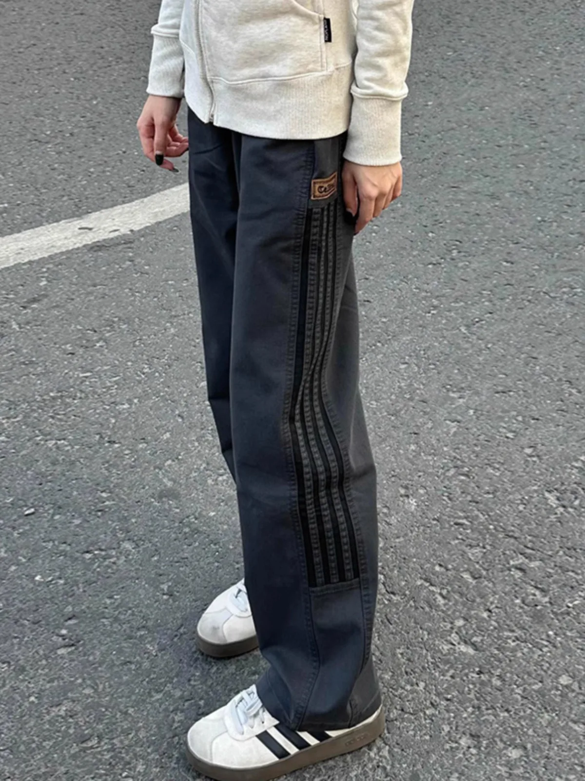 

Мужские брюки American Sle Bla Tee Bars Workwear: весенне-осенние, удлиненные, спортивные, свободные, повседневные, прямого кроя