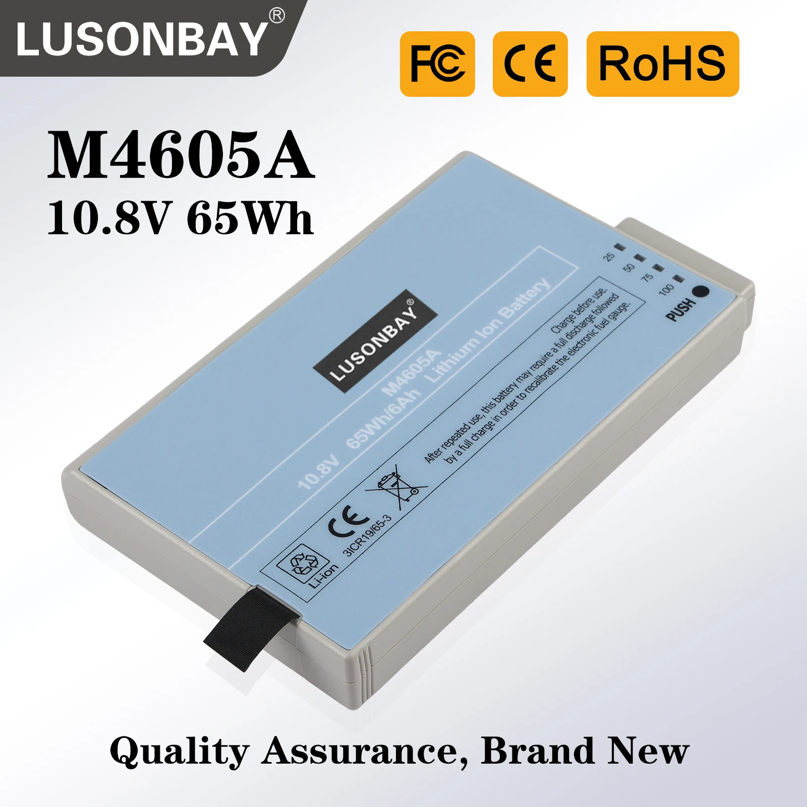 LUSONBAY M4605A Battery For Philips IntelliVue MP20 MP30 MP40  MP5 MP50 MP70 M8001A M8002A MX400  MX450  MX500 MX550 FM20 FM30