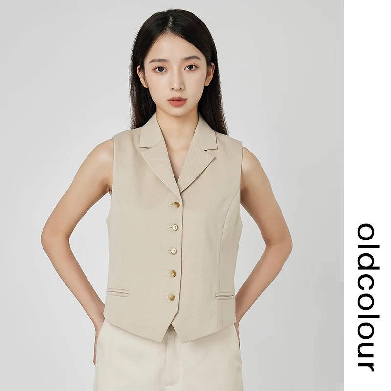 

Casual Chic Commute Straight Cut Vest Simple Ele Autumn Faion Women's Jaet Polyester Viscose Spandex Blend