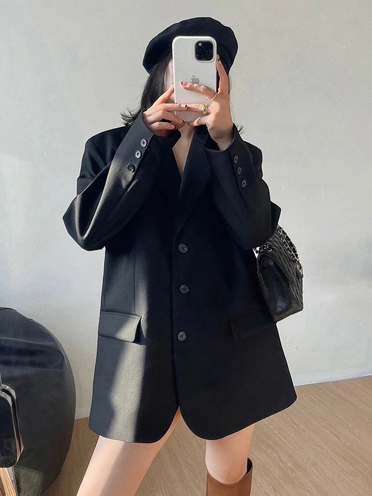 

Bla Oversize Casual Women's Suit Jaet 2025 Autumn New Sle High-End Feeling Commute Sle Long Sve Single Button