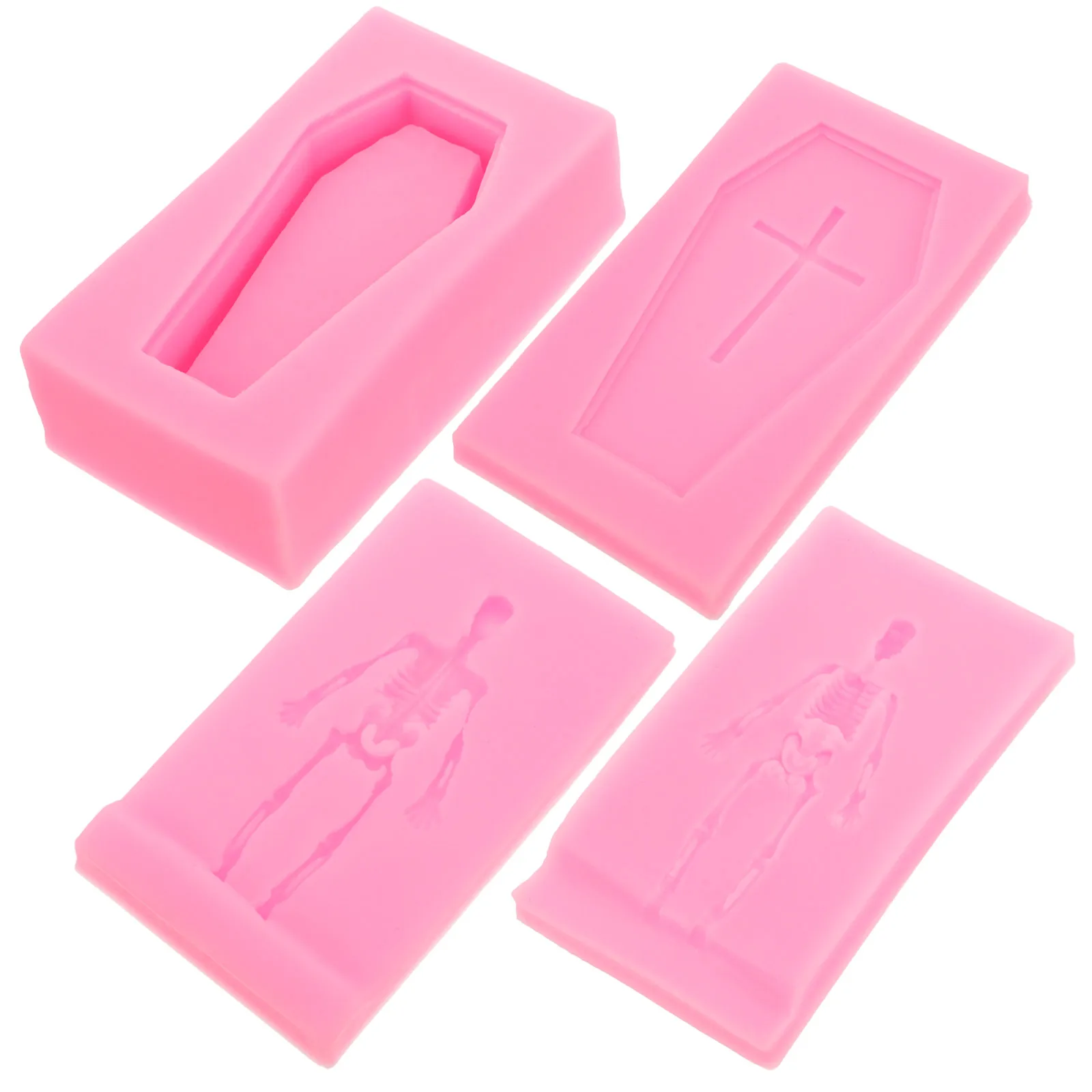 

Cross Mould Coffins Mold Diy Candles Molds Halloween Moulds Silicone Baking
