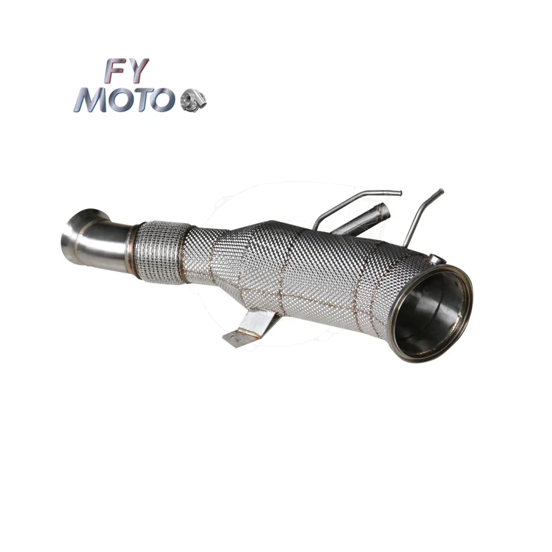 

For BMW G05 X5/G06 X6 24+ 3.0T B58 OPF Exhaust Downpipe Catted With Heat Shield