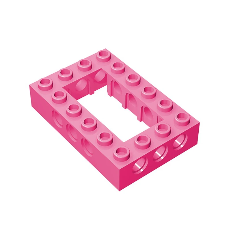 Gobricks 10PCS 32531 High-Tech Hole Brick 4 x 6 Open Center Building block accessories parts MOC  Education Build Toys Bricks