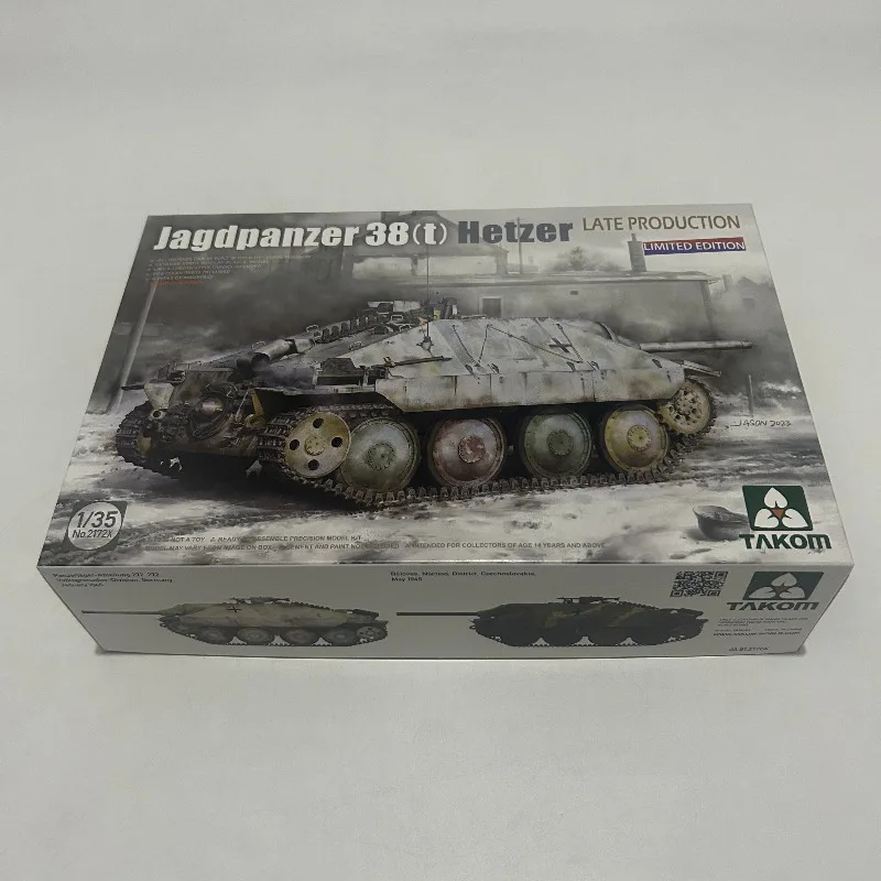 

TAKOM 2172X 1/35 Jagdpanzer 38(t) Hetzer Late Production No Interior Limited Plastic Model Kit