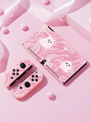 Ghost Protector Case for Nintendo Switch OLED, NS Game Accessories,Handheld Separable Shell for NS Joycon, Switch Oled Cove