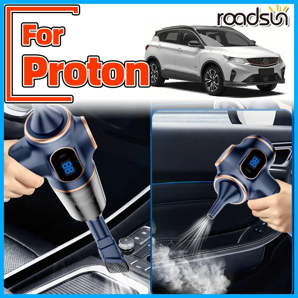 1 Set Car Vacuum Cleaner Dust Collector  4 in 1 USB Charging For Proton IRIZ X50 X70 S70 SAGA PERSONA Perdana V6 SatriaGTi Wira