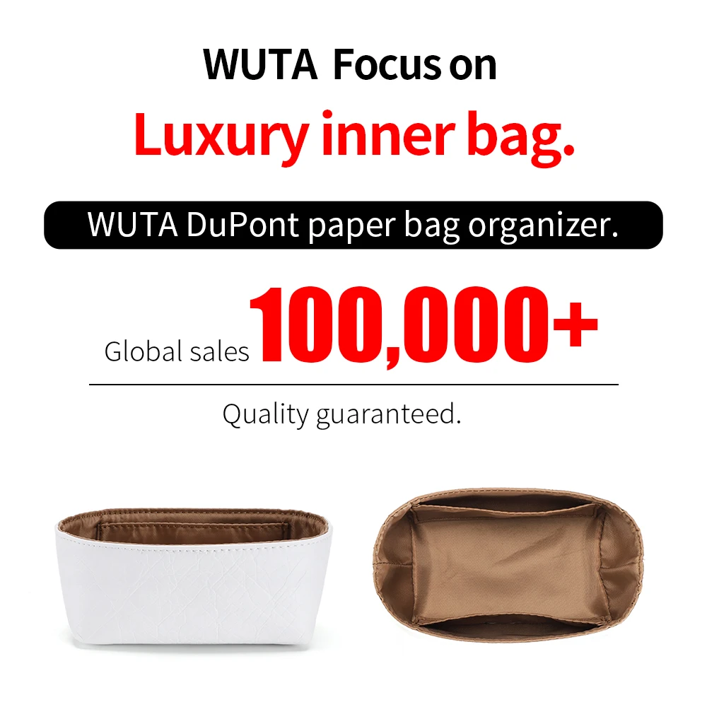 WUTA Bag Organizer Insert for LV nice nano nice mini Handbag Travel Makeup Storage Waterproof Inner Bag Crossbody Accessories