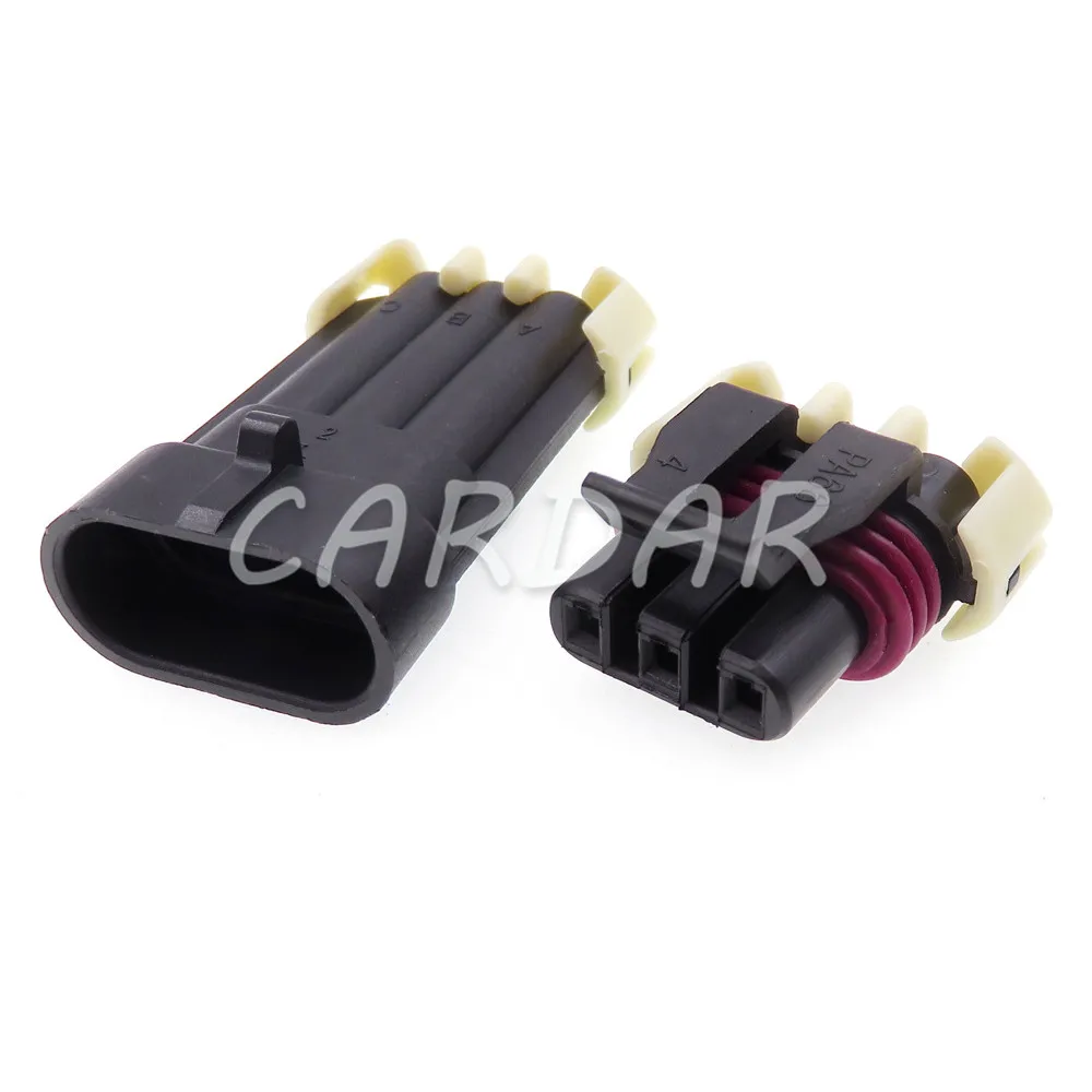 1 Set 3 Pin 1.5 Series Auto Bearing Position Sensor Wire Connector AC Assembly 12059595 Car Waterproof Electric Socket