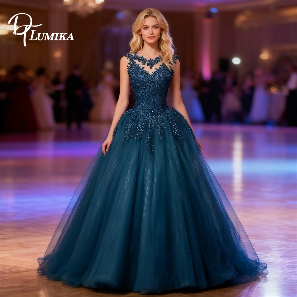 

DTLumika Classic Lace Quinceanera Dress for Women 2025 Tank Sleeves Ball Gown Sweet 15 Dresses Coming to Age Party Gowns