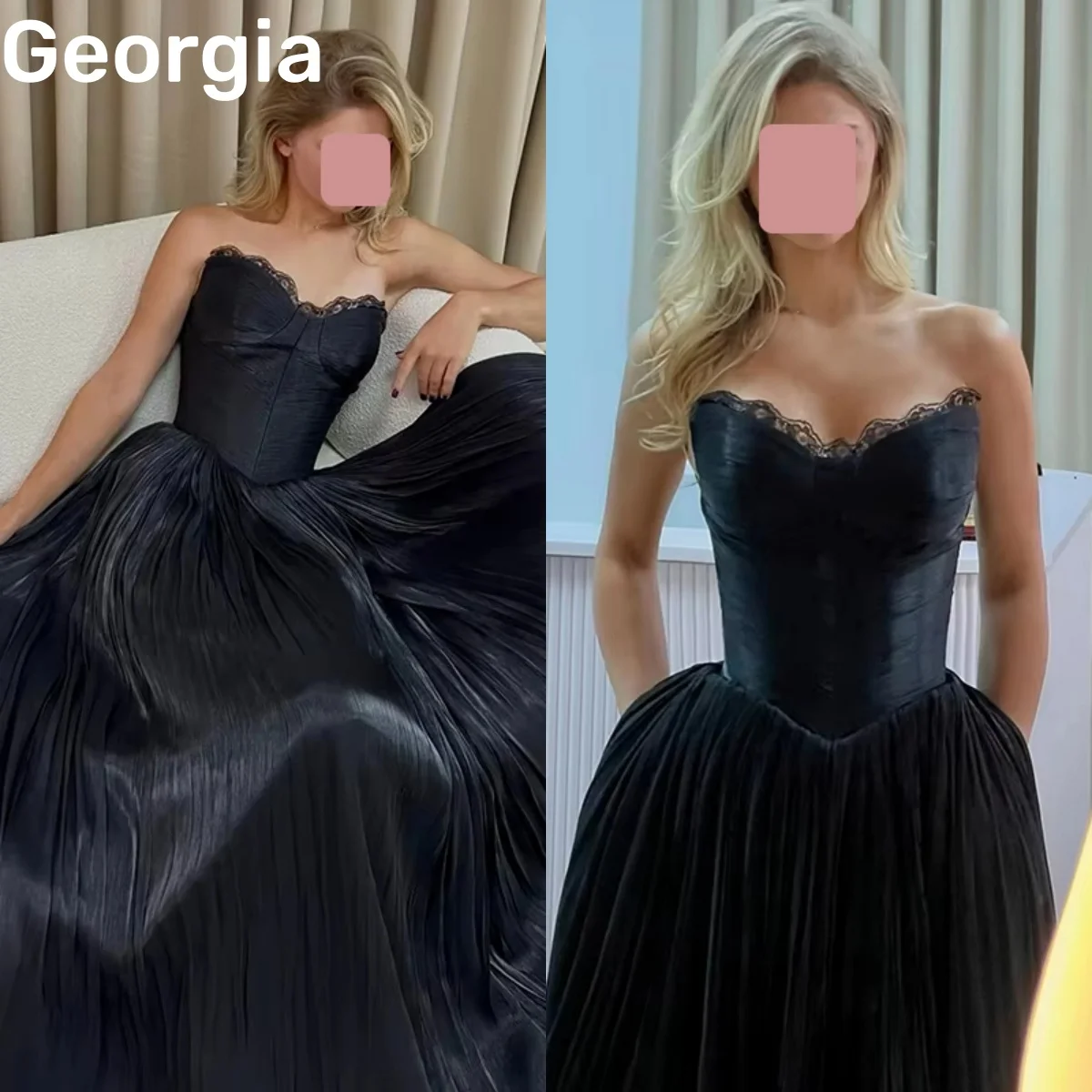 

Изысканные вечерние платья: коктейльные платья А-силуэта на заказ, с вырезом «сердечко», в пол, с оборками, на молнии, без рукавов, Vestidos De F